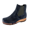 [Navi] Jutta, clog boots damen mit biegsamer nachhaltiger holzsohle, der bestseller, holzclogs woody, woody schuhe, woody shoes, handgemachte holzschuhe aus österreich, kärnten,  farbe: navi (blau)