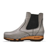 Jutta, clog boots damen mit biegsamer nachhaltiger holzsohle, farbe: titan, der bestseller, holzclogs woody, woody schuhe, woody shoes, handgemachte holzschuhe aus österreich, kärnten