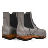 Jutta, clog boots damen mit biegsamer nachhaltiger holzsohle, farbe: titan, der bestseller, holzclogs woody, woody schuhe, woody shoes, handgemachte holzschuhe aus österreich, kärnten