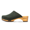 katharina, clogs damen mit biegsamer nachhaltiger holzsohle, farbe: nero-schwarz, holzclogs woody, woody schuhe, woody shoes, handgemachte holzschuhe aus österreich, kärnten