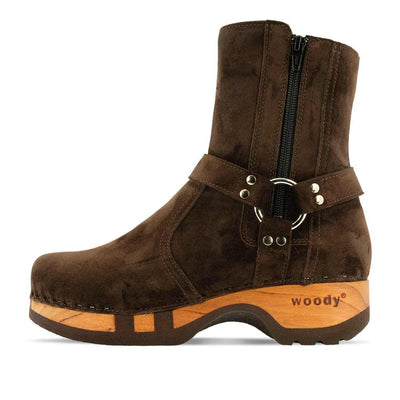 Veronika-Damen-Clog-Stiefelette-woody-farbe: hazelnut (braun), ganzjahres schuhe, kalbslederfutter