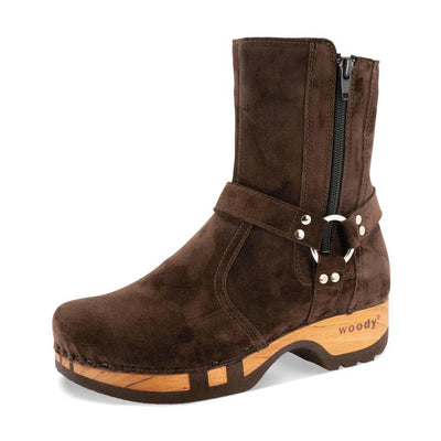 Veronika-Damen-Clog-Stiefelette-woody-farbe: hazelnut (braun), ganzjahres schuhe, kalbslederfutter
