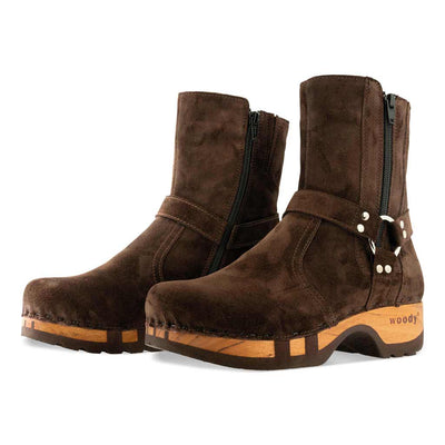 Veronika-Damen-Clog-Stiefelette-woody-farbe: hazelnut (braun), ganzjahres schuhe, kalbslederfutter