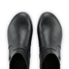 [Nero Glattleder] Lara Damen Clog Stiefelette mit biegsamer nachhaltiger Weidenholzsohle-holzclogs woody, woody schuhe, woody shoes, handgemachte holzschuhe aus österreich, kärnten, farbe: nero glattleder (schwarz)