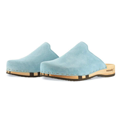 Lea clogs damen von woody holzschuhe damenclogs mit fexibler holzsohle. holzclogs farbe: baby blue (hellblau) Damenclogs, Damen Clogs - Clogs Damen. Holzschuhe für Damen, Damen Clogs, Holzclogs, Damen Pantoletten mit Holzsohle. Holz Schuhe, Clog für Frauen