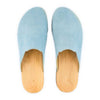 Lea clogs damen von woody holzschuhe damenclogs mit fexibler holzsohle. holzclogs farbe: baby blue (hellblau) Damenclogs, Damen Clogs - Clogs Damen. Holzschuhe für Damen, Damen Clogs, Holzclogs, Damen Pantoletten mit Holzsohle. Holz Schuhe, Clog für Frauen