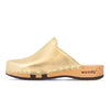 Lea clogs damen von woody holzschuhe damenclogs mit fexibler holzsohle. holzclogs farbe: gold, Damenclogs, Damen Clogs - Clogs Damen. Holzschuhe für Damen, Damen Clogs, Holzclogs, Damen Pantoletten mit Holzsohle. Holz Schuhe, Clog für Frauen