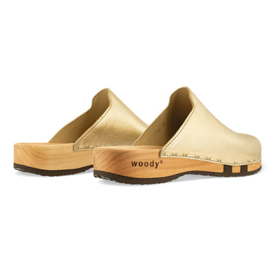 Lea clogs damen von woody holzschuhe damenclogs mit fexibler holzsohle. holzclogs farbe: gold, Damenclogs, Damen Clogs - Clogs Damen. Holzschuhe für Damen, Damen Clogs, Holzclogs, Damen Pantoletten mit Holzsohle. Holz Schuhe, Clog für Frauen
