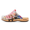 Lea clogs damen von woody holzschuhe damenclogs mit fexibler holzsohle. holzclogs farbe: kaiser franz joseph (multicolor print) Damenclogs, Damen Clogs - Clogs Damen. Holzschuhe für Damen, Damen Clogs, Holzclogs, Damen Pantoletten mit Holzsohle. Holz Schuhe, Clog für Frauen