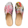 Lea clogs damen von woody holzschuhe damenclogs mit fexibler holzsohle. holzclogs farbe: kaiser franz joseph (multicolor print) Damenclogs, Damen Clogs - Clogs Damen. Holzschuhe für Damen, Damen Clogs, Holzclogs, Damen Pantoletten mit Holzsohle. Holz Schuhe, Clog für Frauen