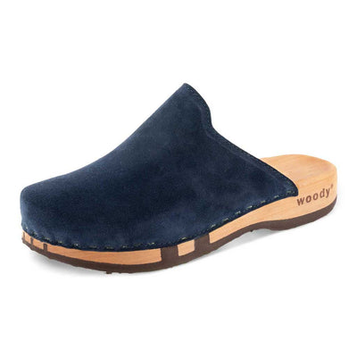 [Navy] Lea Damen Clog von woody holzschuhe damenclogs mit fexibler holzsohle. holzclogs farbe: baby blue (hellblau), Damenclogs, Damen Clogs - Clogs Damen. Holzschuhe für Damen, Damen Clogs, Holzclogs, Damen Pantoletten mit Holzsohle. Holz Schuhe, Clog für Frauen
