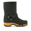 [Nero] leni, clog schlupfstiefel damen mit biegsamer nachhaltiger holzsohle, holzclogs woody, woody schuhe, woody shoes, handgemachte holzschuhe aus österreich, kärnten, farbe: nero (schwarz)