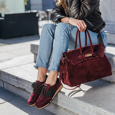 woody Lia Damen Clog Sneaker in Barolo-Nero, Ansicht 4, handgemacht in Österreich