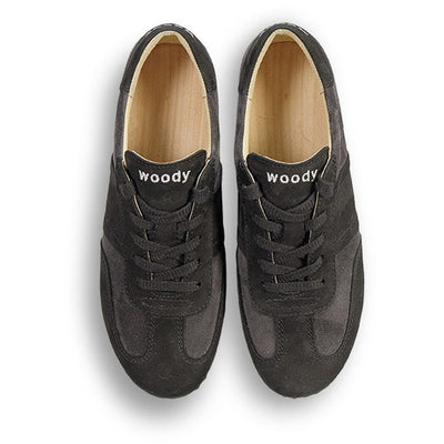 woody Lia Damen Clog Sneaker in Graphit-Nero, Ansicht 7, handgemacht in Österreich