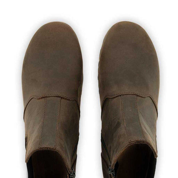 [Caffe] Louis Herren Clog Stiefel, Herrenclog von woody Schuhe. Clogs mit biegsamer Holzsohle und Holzfußbett. Herrenclogs, Holzclogs kaufen. Clogs online bestellen, Farbe: caffe (braun)