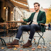 [Chocolate] Louis Herren Stiefelette, Herrenclog von woody Schuhe. Clogs mit biegsamer Holzsohle und Holzfußbett. Herrenclogs, Holzclogs kaufen. Clogs online bestellen, Farbe: chocolate (braun)