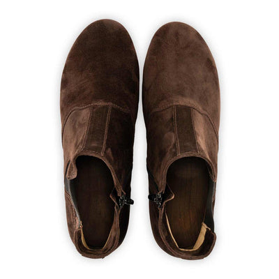 [Chocolate] Louis Herren Stiefelette, Herrenclog von woody Schuhe. Clogs mit biegsamer Holzsohle und Holzfußbett. Herrenclogs, Holzclogs kaufen. Clogs online bestellen, Farbe: chocolate (braun)