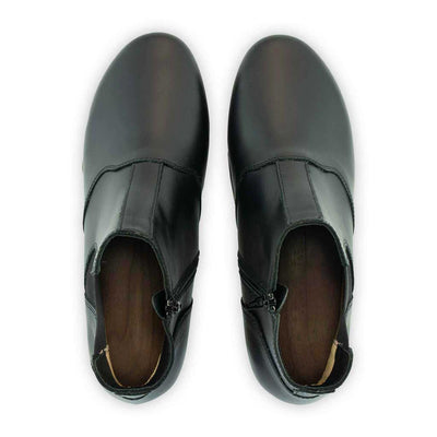 Louis Herrenclogs, Herrenclog von woody Schuhe. Clogs mit biegsamer Holzsohle und Holzfußbett. Herrenclogs, Holzclogs kaufen. Clogs online bestellen, Farbe: schwarz