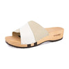 modell-lucy-farbe: weiss-hielo_clogs pantoletten damen mit biegsamer nachhaltiger weidenholzsohle, holzclogs woody, woody schuhe, woody shoes, handgemachte holzschuhe aus österreich, kärnten