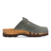 lukas, clogs herren mit biegsamer nachhaltiger holzsohle, der bestseller, farbe: bleir (grau), holzclogs woody, woody schuhe, woody shoes, handgemachte holzschuhe aus österreich, kärnten