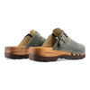 lukas, clogs herren mit biegsamer nachhaltiger holzsohle, der bestseller, farbe: bleir (grau), holzclogs woody, woody schuhe, woody shoes, handgemachte holzschuhe aus österreich, kärnten