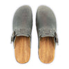 lukas, clogs herren mit biegsamer nachhaltiger holzsohle, der bestseller, farbe: bleir (grau), holzclogs woody, woody schuhe, woody shoes, handgemachte holzschuhe aus österreich, kärnten