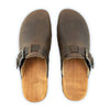 lukas, clogs herren mit biegsamer nachhaltiger holzsohle, der bestseller, farbe: caffe-braun, holzclogs woody, woody schuhe, woody shoes, handgemachte holzschuhe aus österreich, kärnten