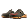 lukas kärnten, clogs herren mit stick und biegsamer nachhaltiger holzsohle, der bestseller, farbe: schwarz, holzclogs woody, woody schuhe, woody shoes, handgemachte holzschuhe aus österreich, kärnten