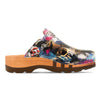 lukas, clogs herren mit biegsamer nachhaltiger holzsohle, der bestseller, farbe: sex & rock'n'roll (multicolor), holzclogs woody, woody schuhe, woody shoes, handgemachte holzschuhe aus österreich, kärnten