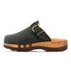 lukas, clogs herren mit biegsamer nachhaltiger holzsohle, der bestseller, farbe: schwarz, holzclogs woody, woody schuhe, woody shoes, handgemachte holzschuhe aus österreich, kärnten