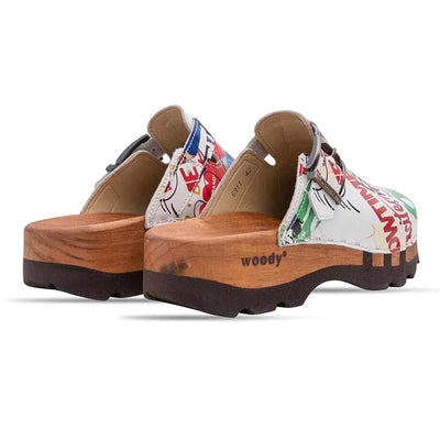 [Showtime] lukas, clogs herren mit biegsamer nachhaltiger holzsohle, der bestseller, farbe: showtime (multicolor-westwood), holzclogs woody, woody schuhe, woody shoes, handgemachte holzschuhe aus österreich, kärnten