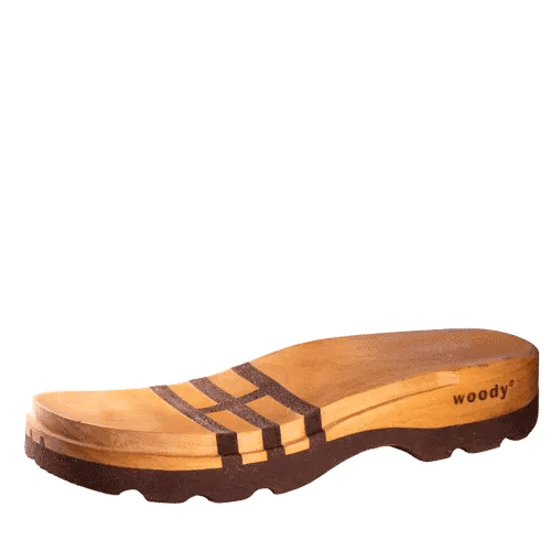 The flexible woody wooden sole - sole replacement, Sohlentausch, Neubesohlung mit der biegsamen woody Holzsohle