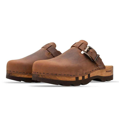 [Tabacco] lukas, clogs herren mit biegsamer nachhaltiger holzsohle, der bestseller, farbe: tabacco-braun, holzclogs woody, woody schuhe, woody shoes, handgemachte holzschuhe aus österreich, kärnten
