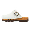 ukas, clogs herren mit biegsamer nachhaltiger holzsohle, der bestseller, farbe: weiss, holzclogs woody, woody schuhe, woody shoes, handgemachte holzschuhe aus österreich, kärnten