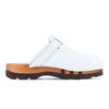 ukas, clogs herren mit biegsamer nachhaltiger holzsohle, der bestseller, farbe: weiss, holzclogs woody, woody schuhe, woody shoes, handgemachte holzschuhe aus österreich, kärnten