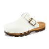ukas, clogs herren mit biegsamer nachhaltiger holzsohle, der bestseller, farbe: weiss, holzclogs woody, woody schuhe, woody shoes, handgemachte holzschuhe aus österreich, kärnten