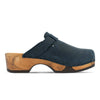 manu, clogs damen mit biegsamer nachhaltiger holzsohle, der bestseller, farbe: avion-blau, holzclogs woody, woody schuhe, woody shoes, handgemachte holzschuhe aus österreich, kärnten