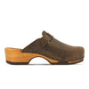 Clogs Damen Manu woody Schuhe, Damen Clogs Leder, klassische Clogs für Damen Leder manu, clogs damen mit biegsamer nachhaltiger holzsohle, der bestseller, farbe: caffe (braun), holzclogs woody, woody schuhe, woody shoes, handgemachte holzschuhe aus österreich, kärnten