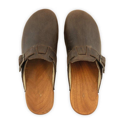 Clogs Damen Manu woody Schuhe, Damen Clogs Leder, klassische Clogs für Damen Leder manu, clogs damen mit biegsamer nachhaltiger holzsohle, der bestseller, farbe: caffe (braun), holzclogs woody, woody schuhe, woody shoes, handgemachte holzschuhe aus österreich, kärnten