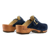[Navy] manu, clogs damen mit biegsamer nachhaltiger holzsohle, der bestseller, farbe: avion-blau, holzclogs woody, woody schuhe, woody shoes, handgemachte holzschuhe aus österreich, kärnten