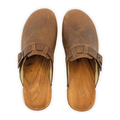 manu, clogs damen mit biegsamer nachhaltiger holzsohle, der bestseller, farbe: tabacco-braun, holzclogs woody, woody schuhe, woody shoes, handgemachte holzschuhe aus österreich, kärnten