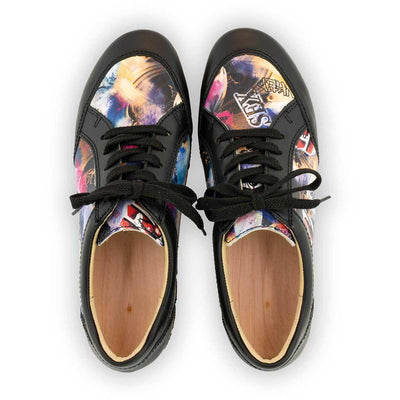 [Sex & Rock'n'Roll] Clogs Damen Sneaker Mary Schwarz Leopard Damenclogs Sneaker woody Schuhe. mary-farbe: sex and rock'n'roll (multicolor)-schwarz_sneaker-damen-woody-holzschuhe
