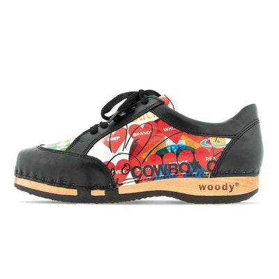 [Showtime] clogs damen sneaker mary woody holzschuhe. damen clogs, flexible, biegsame holzsohle. holzclogs, sneaker clogs damen, damen clogs mit fussbett. woody leder clogs damen. holzclogs, holzschuhe bestellen, farbe: showtime (by Vivienne Westwood)