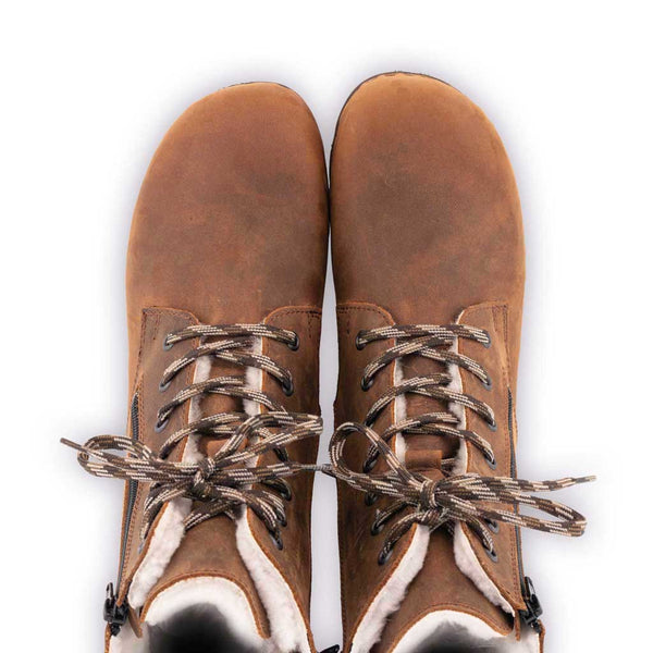 [Tabacco] Matteo Herren Clog - Boots / Stiefel mit biegsamer, nachhaltiger Holzsohle. Farbe: tabacco (braun). Holzclogs Woody Schuhe, Woody Shoes, handgemachte Holzschuhe aus Österreich, Kärnten