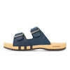 max, pantoletten clogs herren mit biegsamer nachhaltiger holzsohle, der bestseller, farbe: avion-blau, holzclogs woody, woody schuhe, woody shoes, handgemachte holzschuhe aus österreich, kärnten