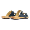 max, pantoletten clogs herren mit biegsamer nachhaltiger holzsohle, der bestseller, farbe: avion-blau, holzclogs woody, woody schuhe, woody shoes, handgemachte holzschuhe aus österreich, kärnten