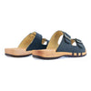 max, pantoletten clogs herren mit biegsamer nachhaltiger holzsohle, der bestseller, farbe: avion-blau, holzclogs woody, woody schuhe, woody shoes, handgemachte holzschuhe aus österreich, kärnten