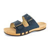 max, pantoletten clogs herren mit biegsamer nachhaltiger holzsohle, der bestseller, farbe: avion-blau, holzclogs woody, woody schuhe, woody shoes, handgemachte holzschuhe aus österreich, kärnten