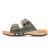 max, pantoletten clogs herren mit biegsamer nachhaltiger holzsohle, der bestseller, farbe: jeans-grau, holzclogs woody, woody schuhe, woody shoes, handgemachte holzschuhe aus österreich, kärnten