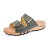 max, pantoletten clogs herren mit biegsamer nachhaltiger holzsohle, der bestseller, farbe: jeans-grau, holzclogs woody, woody schuhe, woody shoes, handgemachte holzschuhe aus österreich, kärnten